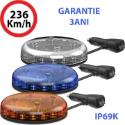 Girofar LED Aerodinamic (Low Profile) cu prindere magnetica R65 R10 IP69