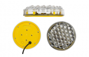 Lampa LED pulsanta - preavertizare trafic - 150mm diametru si 1500 candele intensitate luminoasa - CU controler flash inclus