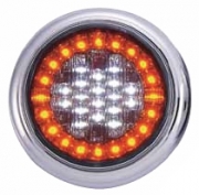 Lampa stop auto rotunda LED cu functii de Marsariei-Semnalizare 12/24V