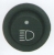 Comutator rotund Pornit/Oprit 12V cu dubla iluminare - Indicator far LED si indicator functionare 