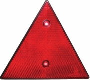 Ochi pisica triunghiular rosu cu prindere in suruburi 