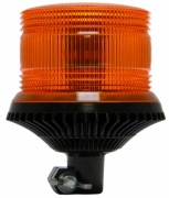 Girofar LED Galben cu lentile exterioare Fresnel si prindere Din Pole